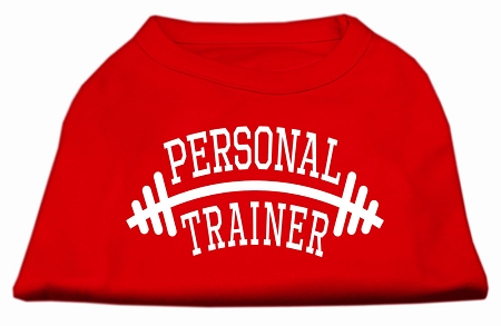 Personal Trainer Screen Print Shirt Red XS